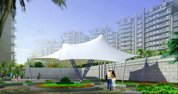 建筑出入口膜結(jié)構